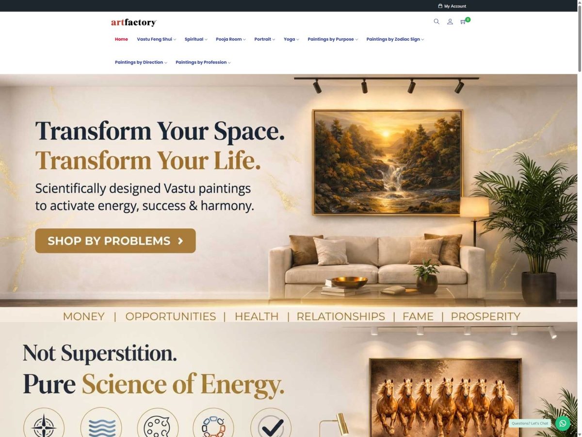 ArtFactory — website screenshot